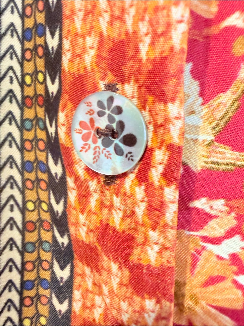 Farm Rio Mixed Scarves Midi Dress - Picture 4 of 8